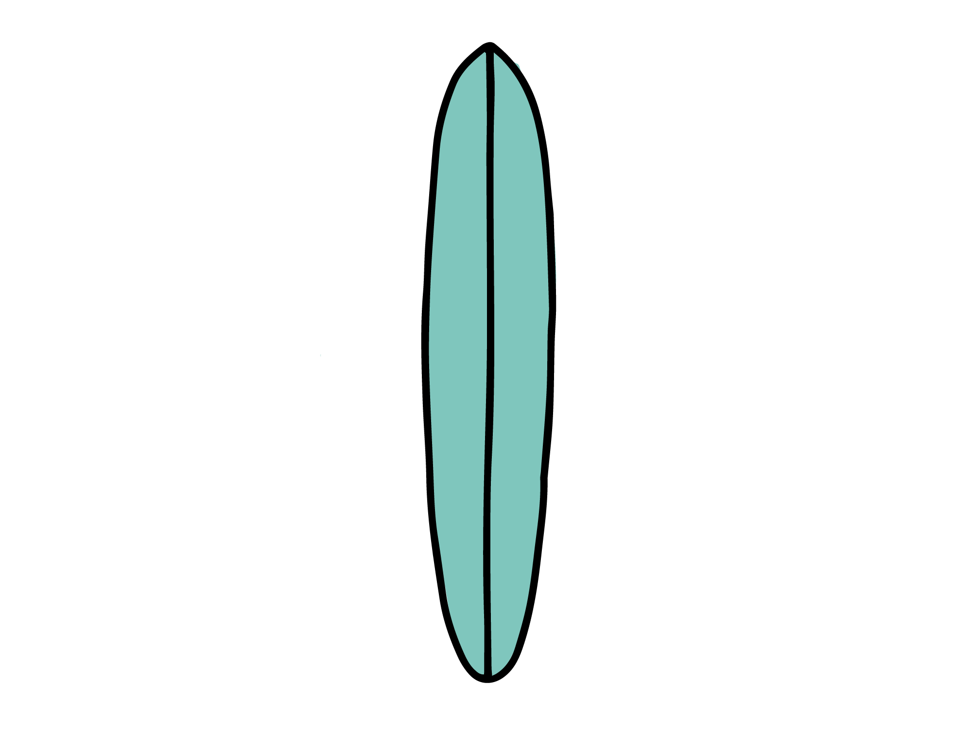 illustration longboard