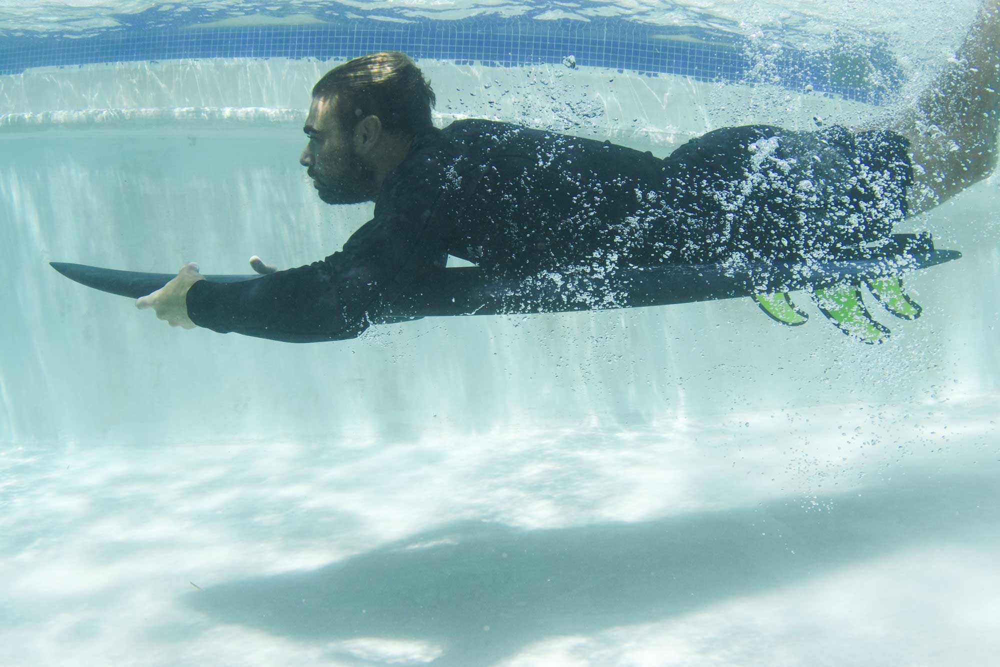 Reaching Board Underwater