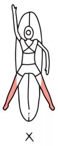 illustration paddle position