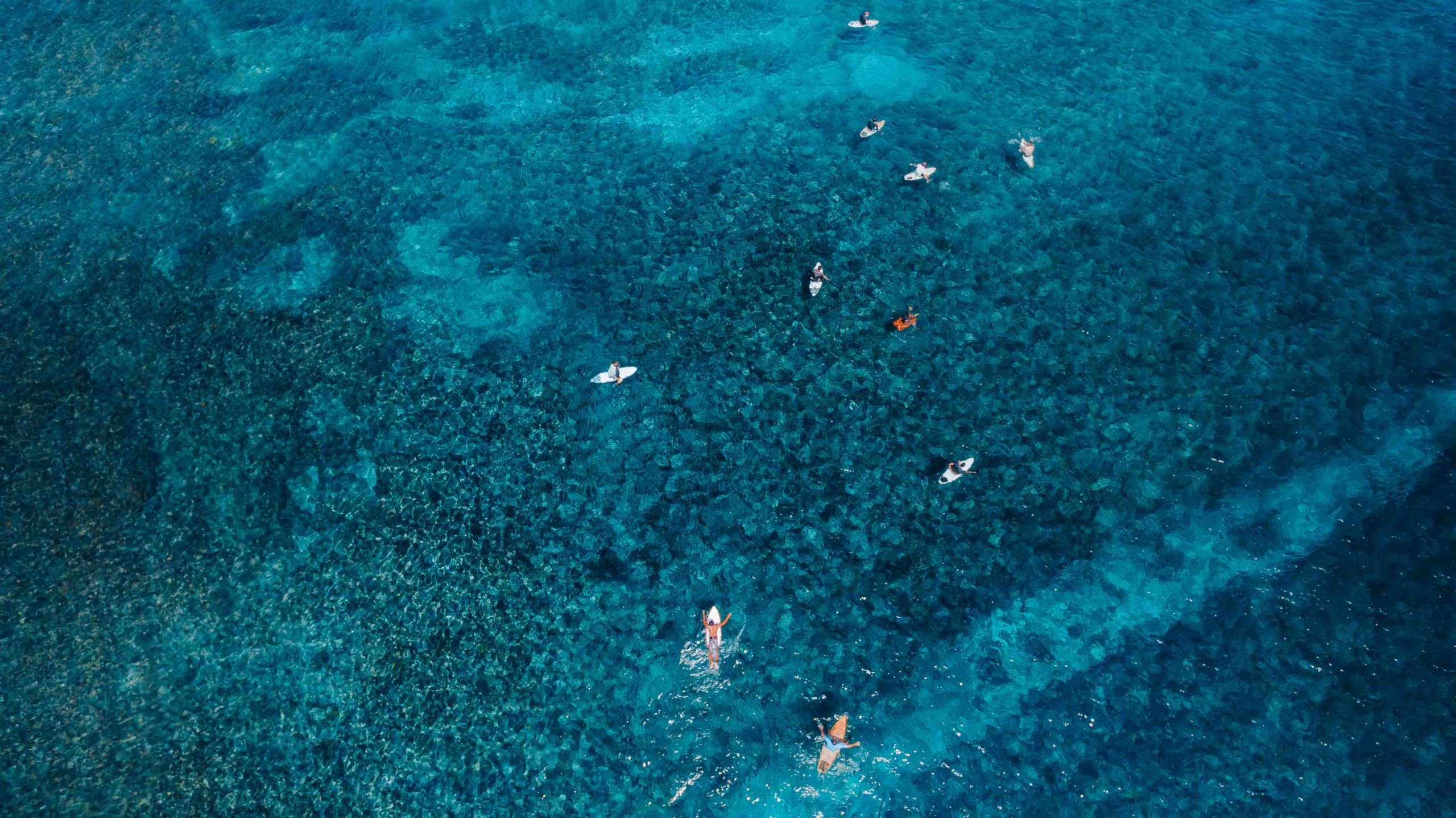 Drone Surf Lembongan Crystal Clear Water